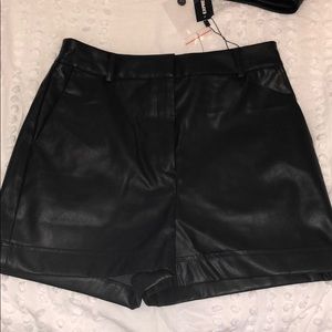 Express Leather Shorts